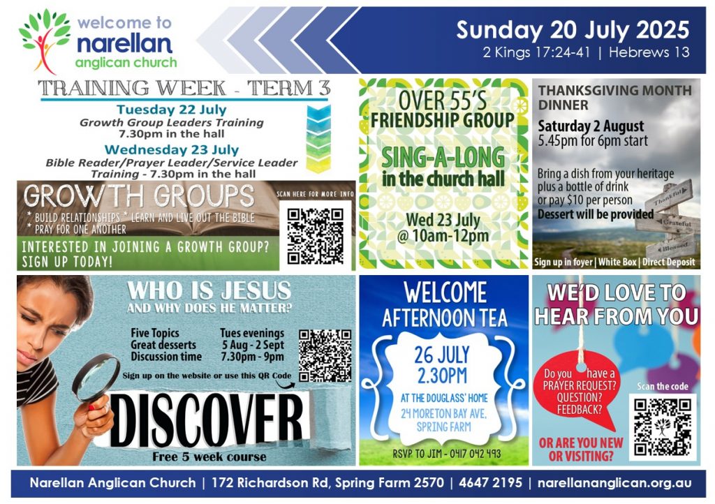 Church News 20 July 2025