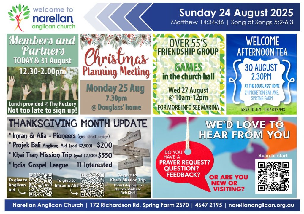 Church News 24 Aug 2025