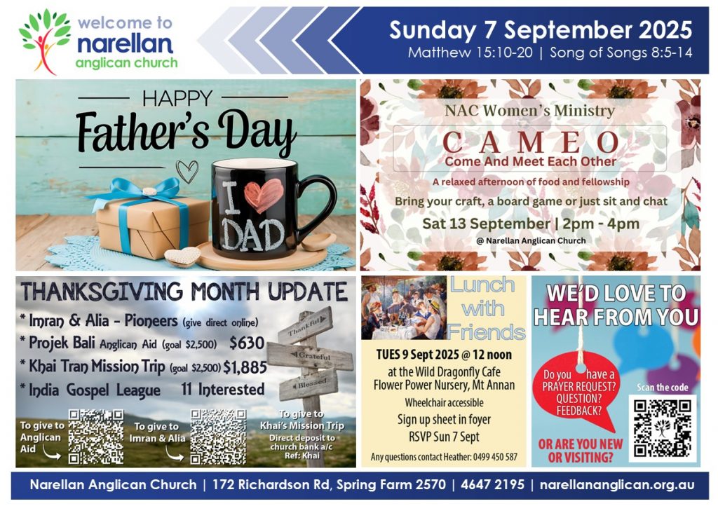 Church News 7 Sept 2025