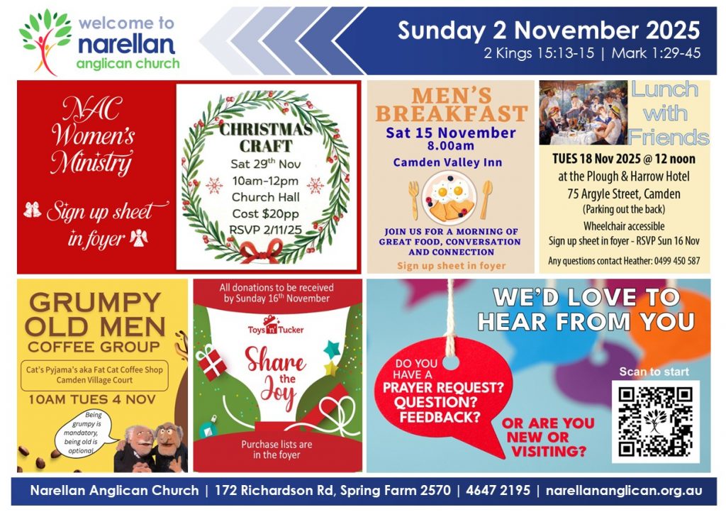 Church News 2 November 2025