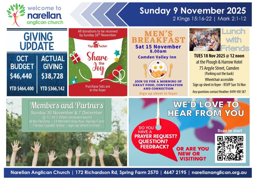 Church News 9 Nov 2025